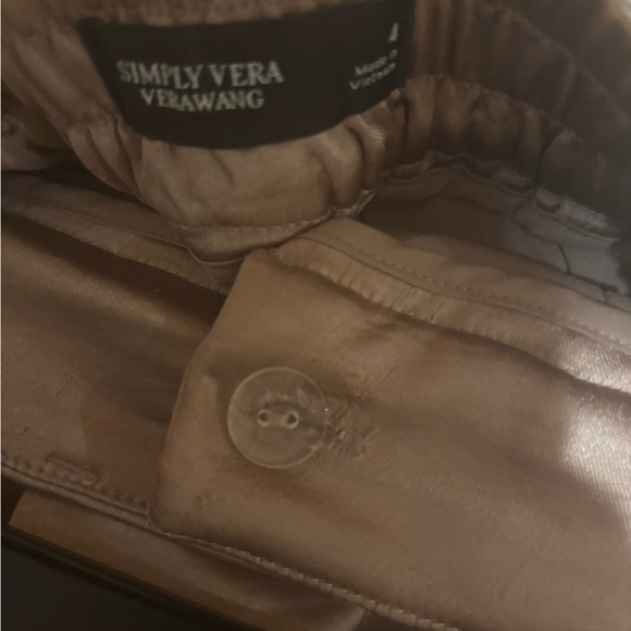 Simply Vera Vera Wang Tan Wide-Leg Pants - Picture 8 of 8